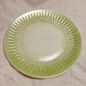 Federal Glass Moonglow Green Dinner Plate, 10", Vintage EUC
